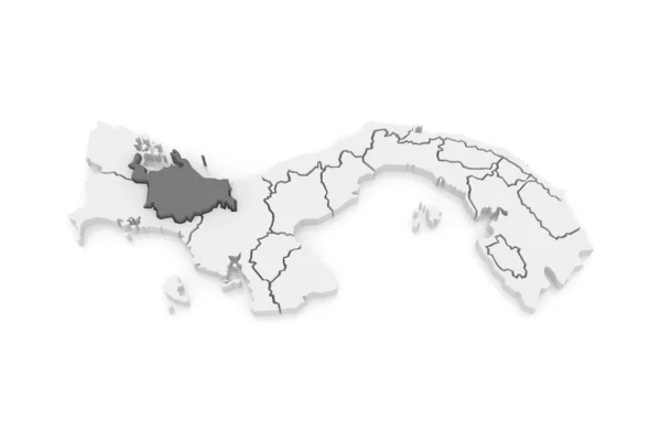 Mapa ngobe čípky. Panama. — Stock fotografie