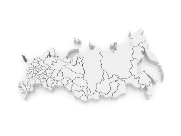Карта Российской Федерации. Калининградская область . — стоковое фото