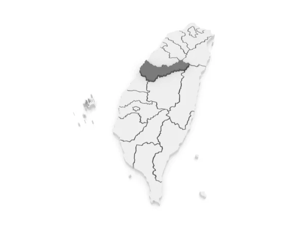 Mapa taichung City. Tchaj-wan. — Stock fotografie