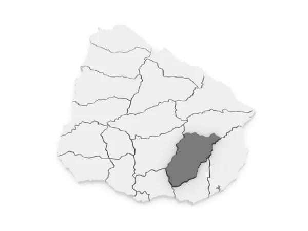 Karte von lavaleha. uruguay. — Stockfoto