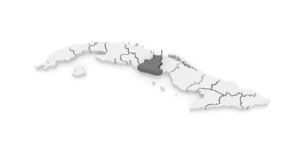 Mapa de Sancti Spiritus. Cuba . — Foto de Stock