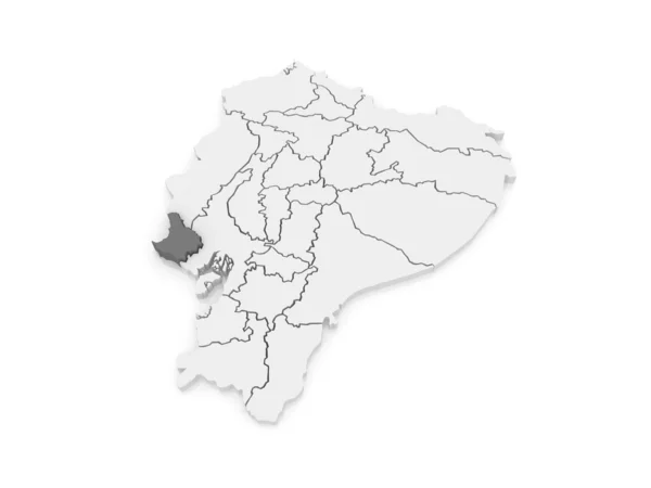 Mapa de Santa Elena. Equador . — Fotografia de Stock