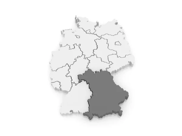 Mapa de Baviera. Alemania . — Foto de Stock