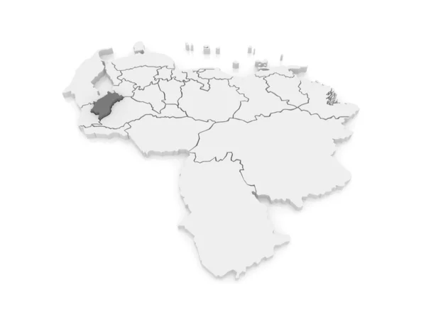 Merida Haritası. Venezuela. — Stok fotoğraf