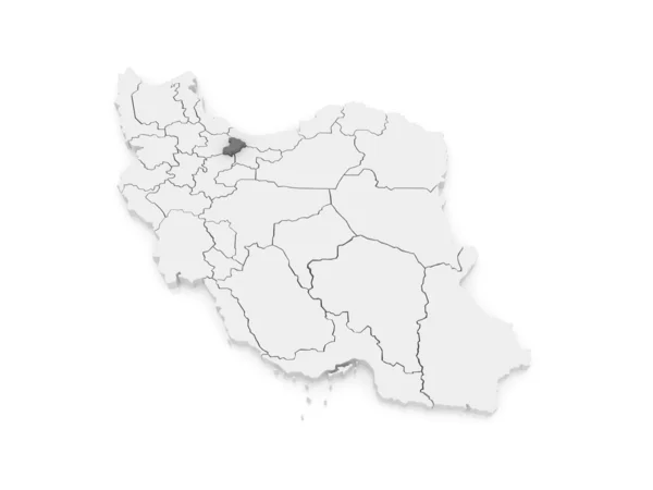 Mapa de Alborz. Irán . — Foto de Stock