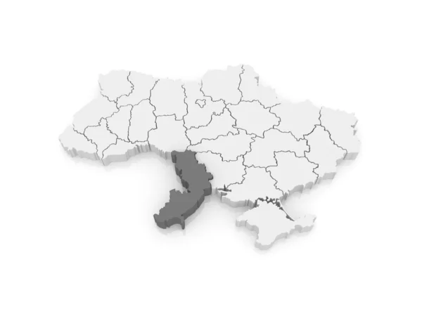 Mapa regionu odessa. Ukraina. — Zdjęcie stockowe
