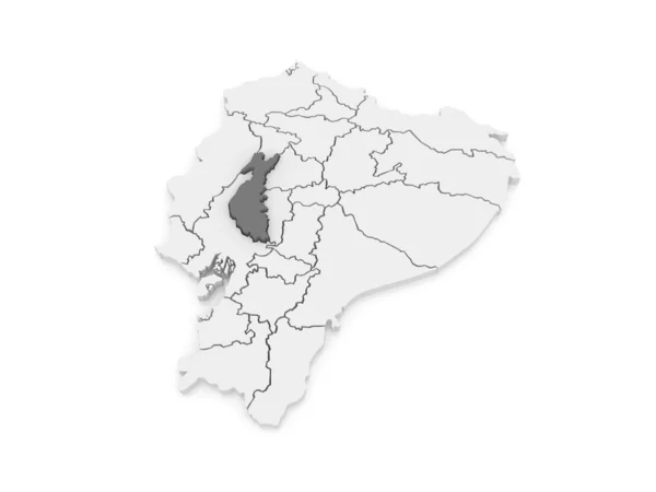 Mapa de Los Ríos. Ecuador . — Foto de Stock