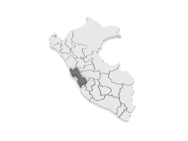 Kaart van lima. Peru. — Stockfoto