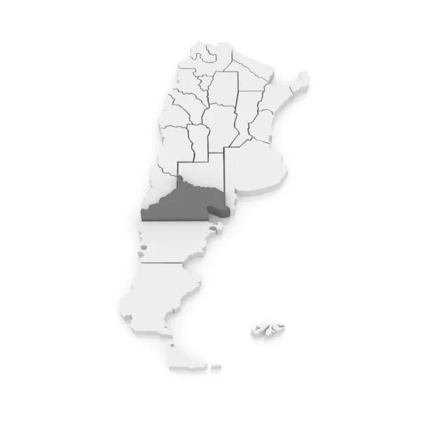 Karta över rio negro. Argentina. — Stockfoto