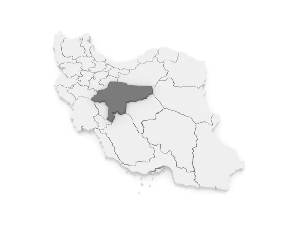 Isfahanin kartta. Iran — kuvapankkivalokuva