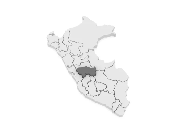 Map of Junin. Peru. — Stock Photo, Image