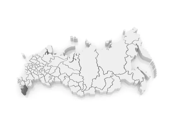 Карта Российской Федерации. Республика Дагестан . — стоковое фото