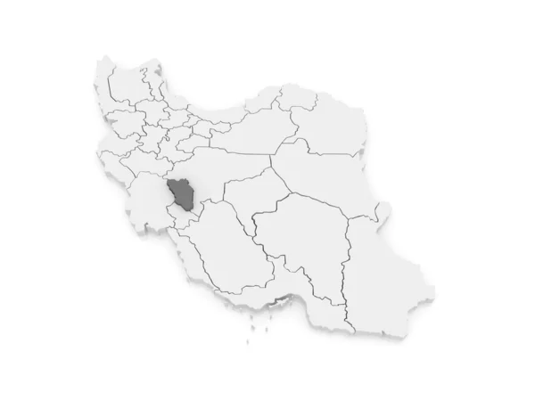 Mapa de Chaharmahal y Bakhtiari. Irán . — Foto de Stock