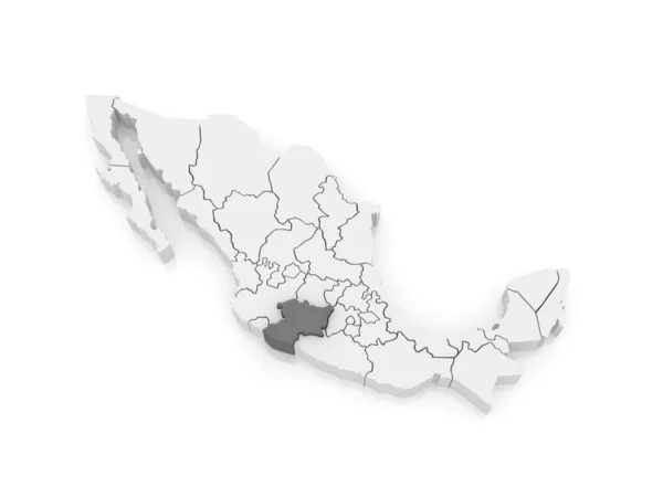 Mapa de Michoacán. México. —  Fotos de Stock