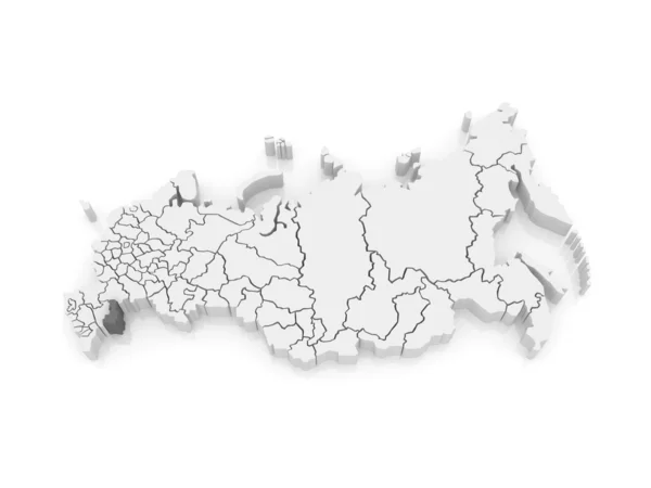 Карта Российской Федерации. Астраханская область . — стоковое фото