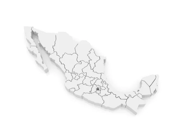 Mappa di Distrito Federal. Messico . — Foto Stock