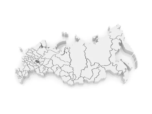 俄罗斯联邦的地图。马里埃尔共和国. — 图库照片