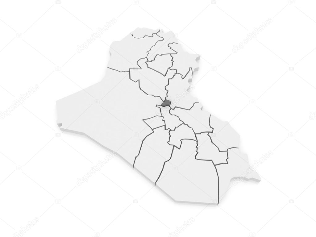 Map of Baghdad. Iraq. Stock Photo by ©Tatiana53 62222099