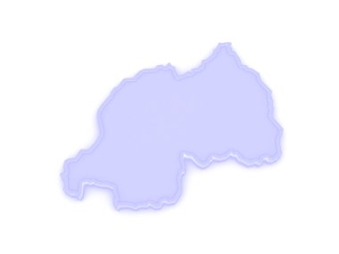 Ruanda Haritası.