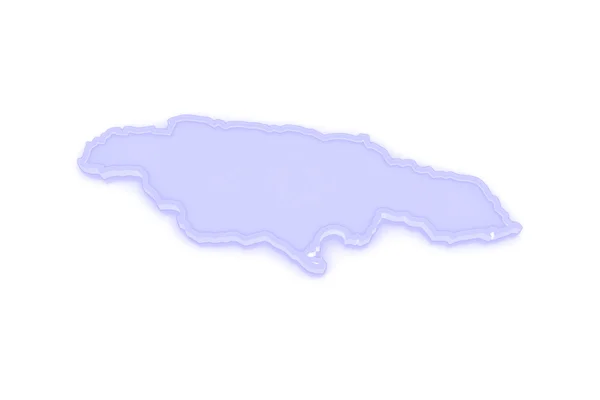 O mapa de Jamaica . — Fotografia de Stock