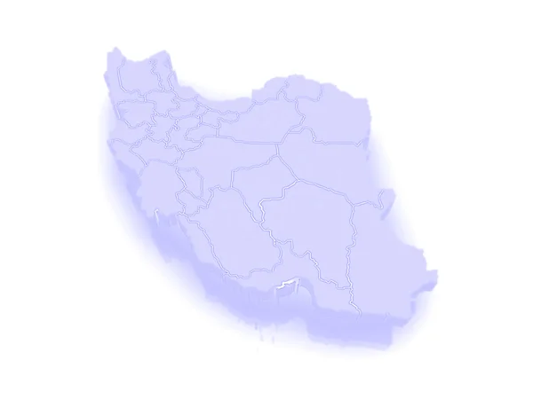 El mapa de Irán —  Fotos de Stock