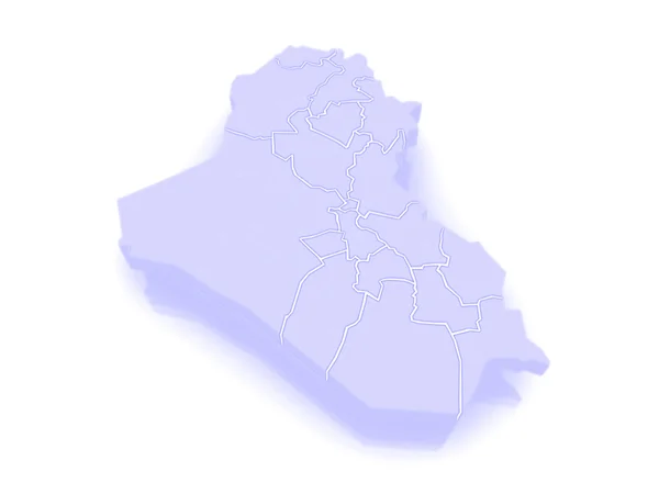 Карта Ирака . — стоковое фото