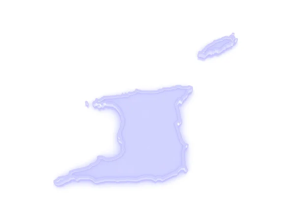 Map of Trinidad. — 图库照片