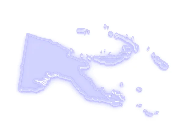 Карта Папуа - Новой Гвинеи . — стоковое фото