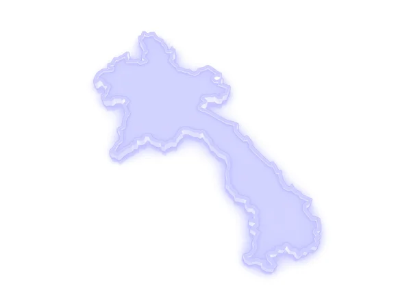 Map of Laos. — Stock Photo, Image
