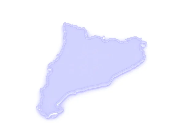 Mapa online de Cataluña . — Foto de Stock