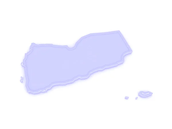 Map of Yemen. — Stock Photo, Image