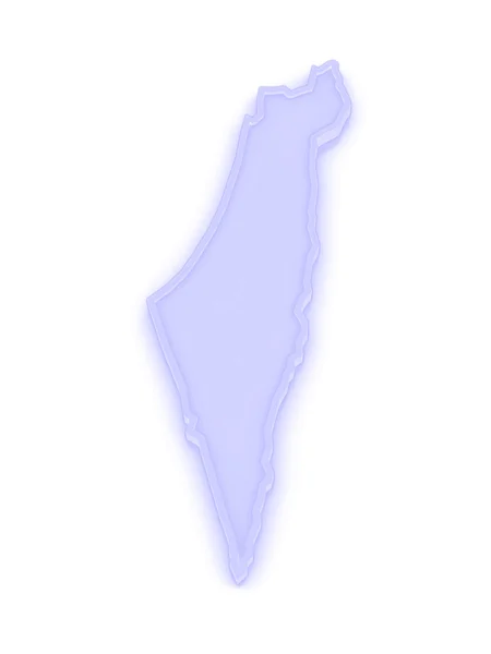 Карта Ізраїль . — стокове фото