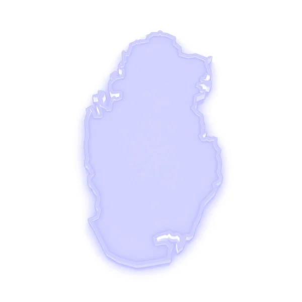 El mapa de Qatar . — Foto de Stock