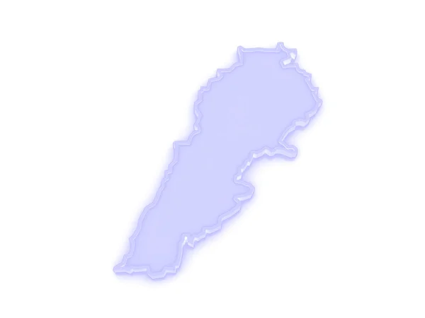 Map of Lebanon. — Stock Photo, Image