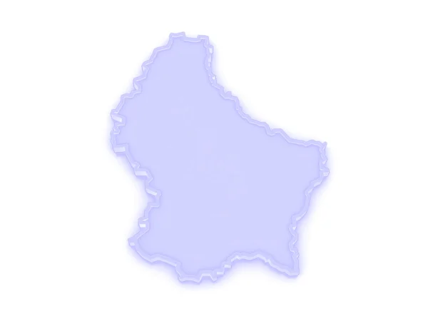Karte von Luxemburg. — Stockfoto