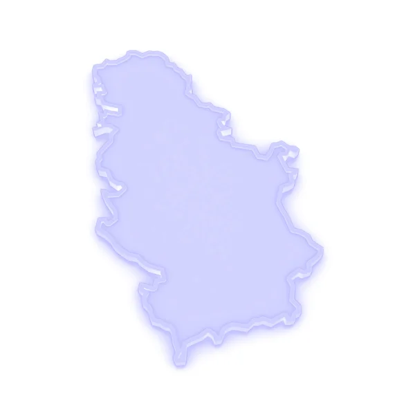 Szerbia térképe. — Stock Fotó