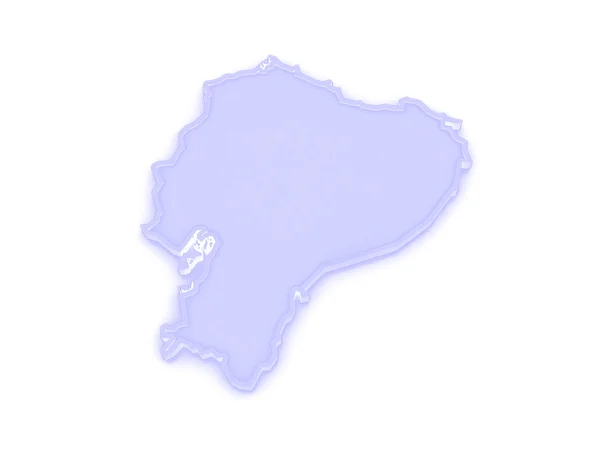 Mapa Ekwadoru. — Zdjęcie stockowe