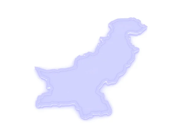 Pakistan Haritası. — Stok fotoğraf