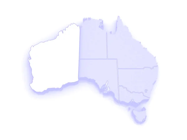 Map of Western Australia. Australia. — Stock Photo, Image