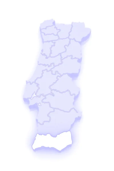 Karte von Faro. portugal. — Stockfoto