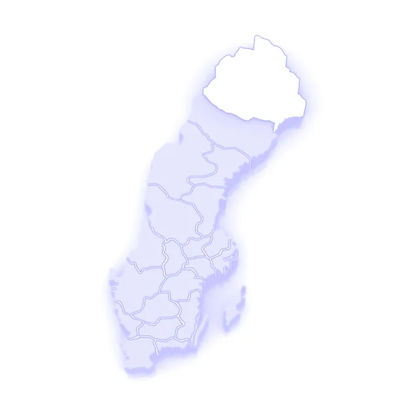 Mapa de Lulea. Suécia . — Fotografia de Stock