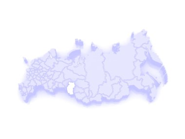 harita Rusya Federasyonu. Omsk bölgesi.