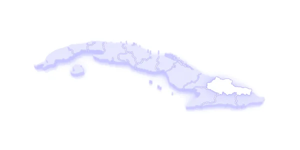 Map of Holguin. Cuba. — Stock Photo, Image