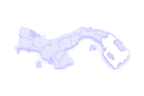 ダリエンの地図。パナマ. — ストック写真