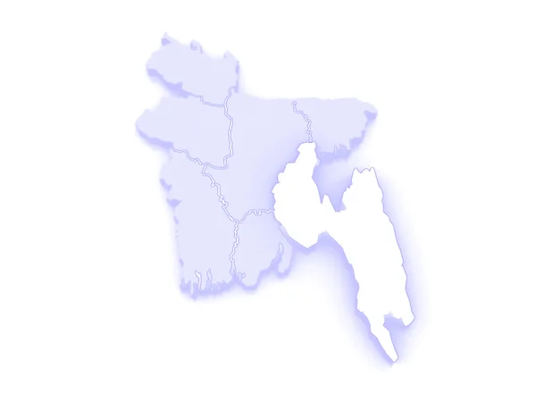 Mapa de Chittagong. Bangladesh . —  Fotos de Stock