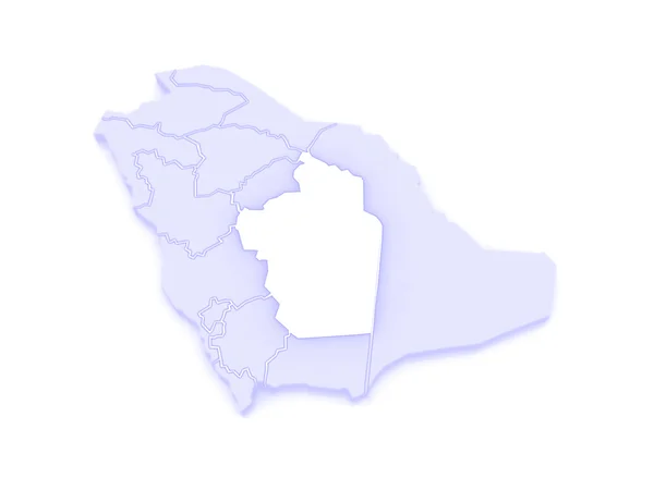 Riyad Haritası. Suudi Arabistan. — Stok fotoğraf