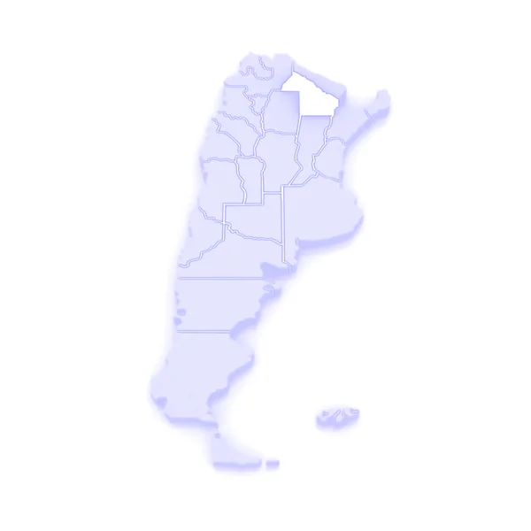 Mapa de Chaco. Argentina . — Foto de Stock