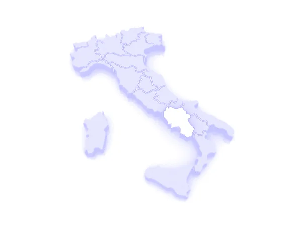 Map of Campaign. Italy. — Stock Photo, Image