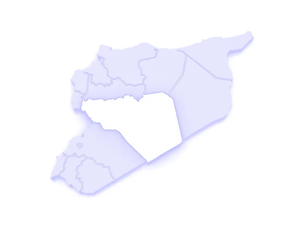 Map of Homs. Syria. — Stock Photo, Image