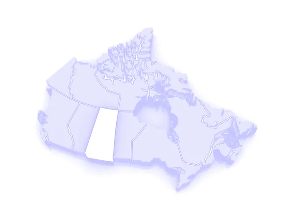 Mapa de Saskatchewan. Canadá . — Foto de Stock